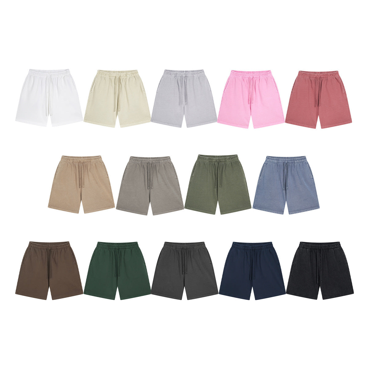 420g wash-quality looped shorts