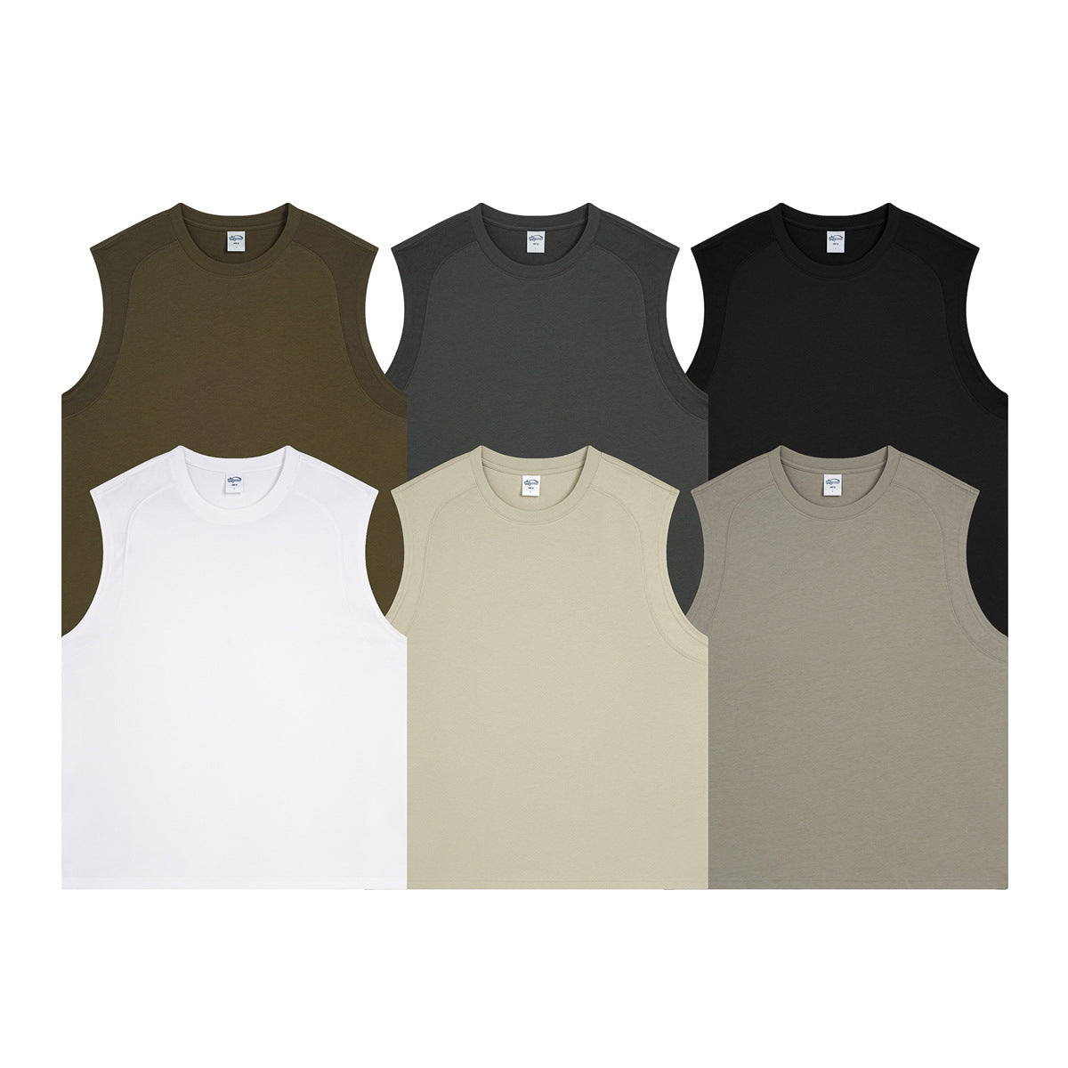 2025 summer new quick dry sports breathable loose men's sleeveless undershirt t-shirt