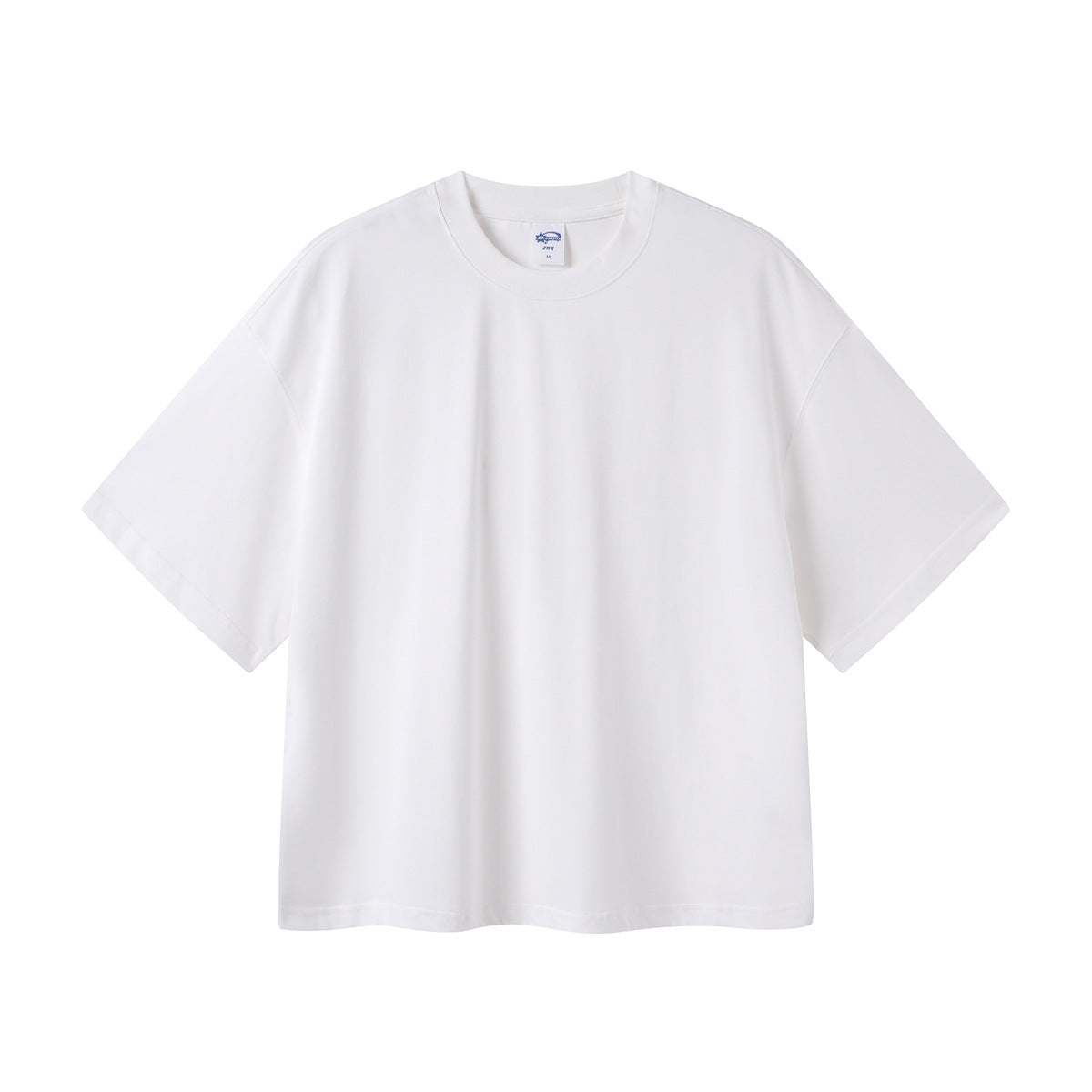 Tide “Boxy” version of the simple cotton basic paragraph T-shirt loose men and women short-sleeved