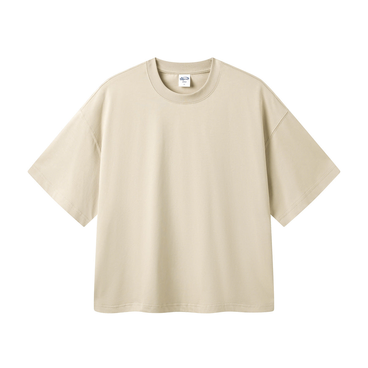 Tide “Boxy” version of the simple cotton basic paragraph T-shirt loose men and women short-sleeved