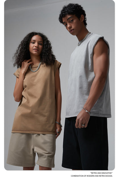 2025 Summer Men's Airbrush Washed Retro