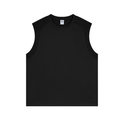 2025 summer new quick dry sports breathable loose men's sleeveless undershirt t-shirt