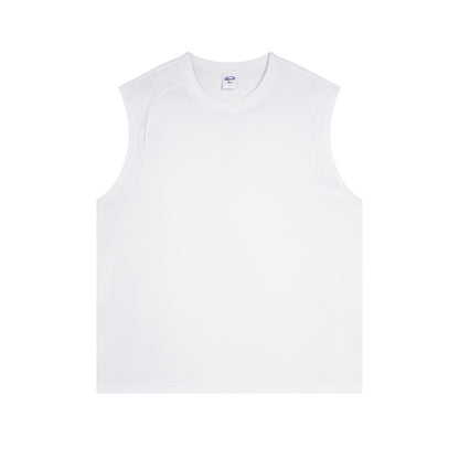 2025 summer new quick dry sports breathable loose men's sleeveless undershirt t-shirt