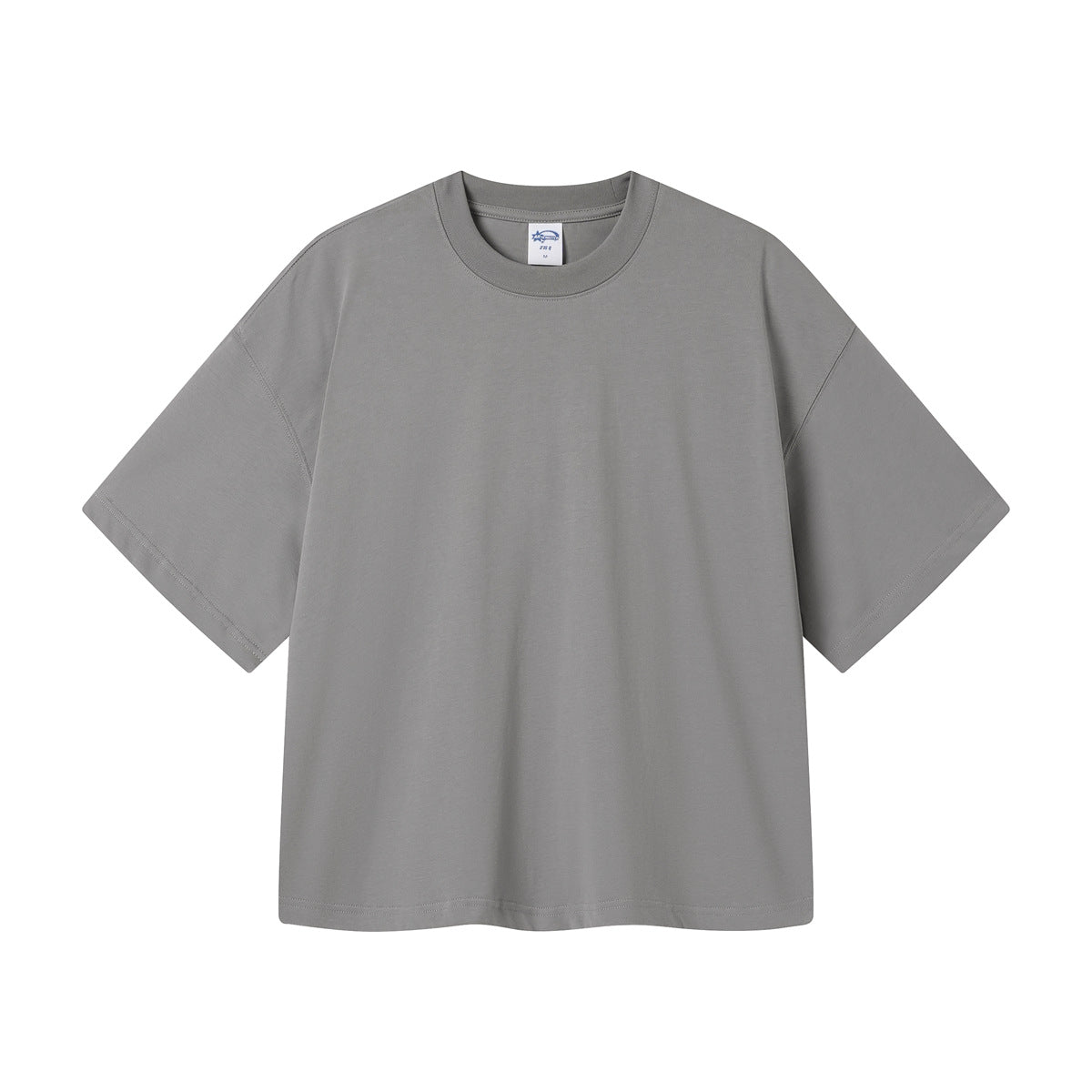 Tide “Boxy” version of the simple cotton basic paragraph T-shirt loose men and women short-sleeved