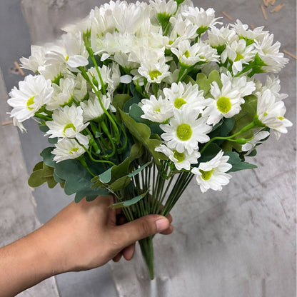 💥Last Day Each - Artificial Outdoor Sunset Mums Flowers - Waterproof, Windproof