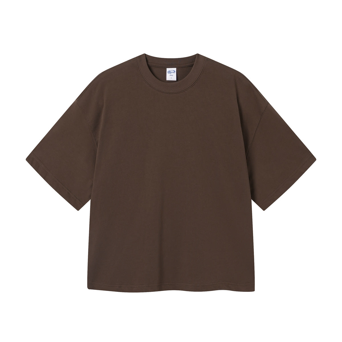 Tide “Boxy” version of the simple cotton basic paragraph T-shirt loose men and women short-sleeved