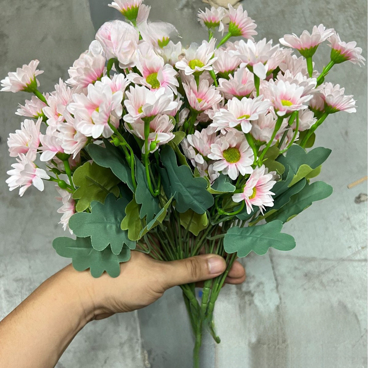 💥Last Day Each - Artificial Outdoor Sunset Mums Flowers - Waterproof, Windproof