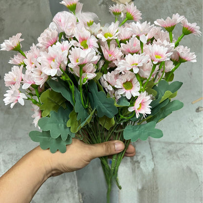 💥Last Day Each - Artificial Outdoor Sunset Mums Flowers - Waterproof, Windproof