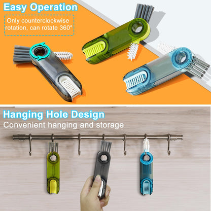 🔥3 in 1 Multipurpose Bottle Gap Cleaner Brush,🛒💨3 Pack Cup Cover Cleaning Brush,Cup Crevice Cleaning Tools,Water Bottle Cleaner Brush