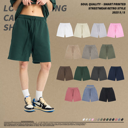 420g wash-quality looped shorts
